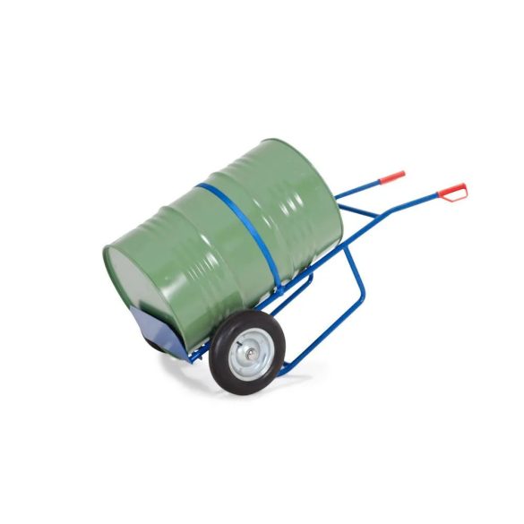 Hordószállító emelő acélból, lakkozott, tartórendszerrel