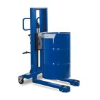   Hordóemelő, hordószorítóval, 200 literes acélhordó, keskeny alvázú, emelési magasság 120-520 mm