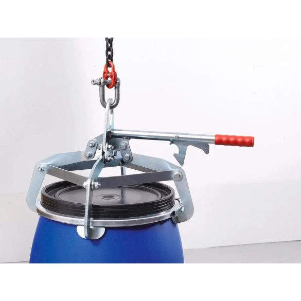 Hordófedél feszítő emelő 120 literes műanyag fedeles hordókhoz