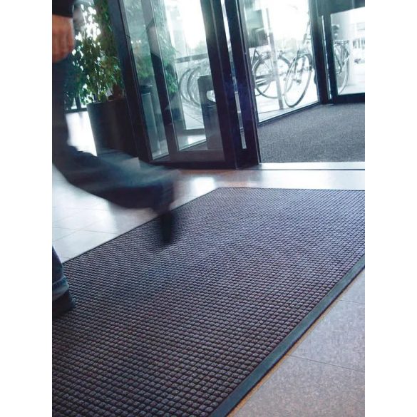 Szennyfogó szőnyeg, beltéri használatra, 600 x 900 cm, fekete