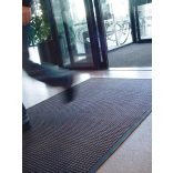 Szennyfogó szőnyeg, beltéri használatra, 1200 x 1800 mm, fekete 