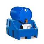   Lefejtő állomás PolySafe RS, polietilén (PE), kék, 1 db 200 l-es hordóhoz