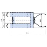 Hordószorító, acél, lakkozott, 1 x 200l acél bordás hordóhoz 