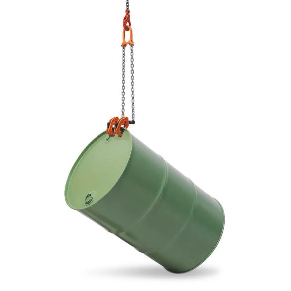 Hordóemelő fogó minden acélhordótípushoz, bordákhoz alkalmas