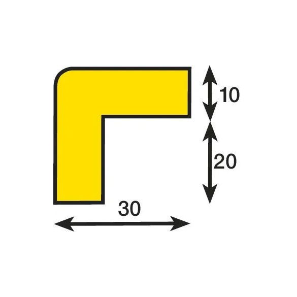 Sarokvédő, E-típus, öntapadós, hosszúság 1 m 