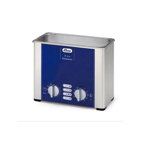Elmasonic S 10 H ultrahangos tisztító készülék fűtéssel, 0,8 l tölt. térf., kosár teherbírása 1 kg 