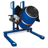 Hordóemelő, hordóforgatóval 360°, 60-220 literes hordóhoz, széles alvázú, emelési magasság 0-750 mm