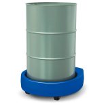 Hordógörgető polietilénből (PE), 2 fix görgő, 2 beálló görgő, kék 