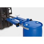 Hordószorító, targoncára szerelhető lakkozott acélból, 1 x 200l acél- és műanyag hordóhoz