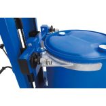 Hordóemelő, hordószorítóval, 200-220 literes hordó, keskeny alvázzal, emelési magasság 120-520 mm