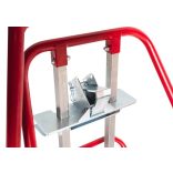 Hordókocsi, porfestett acél, acél-műanyag hordókhoz, elektr. vezetőképes