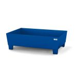   Acél kármentő tálca 1 hordóhoz, 1236x815x355 mm, aláfogható, rácsrostély nélkül