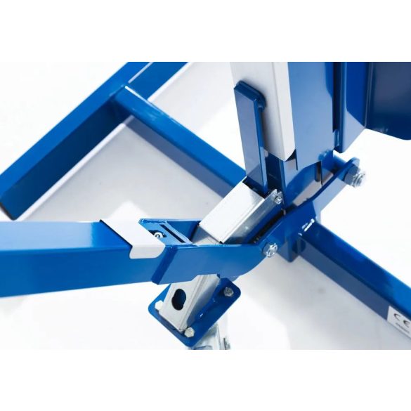 Hordóemelő, hordószíj, 60-220 literes hordókhoz, széles alvázú, emelési magasság 0-200 mm 