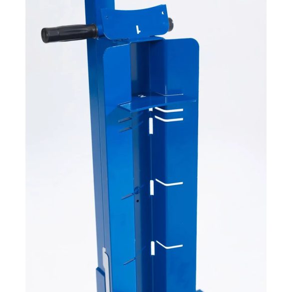 Hordóemelő, hordószíj, 60-220 literes hordókhoz, széles alvázú, emelési magasság 0-200 mm 