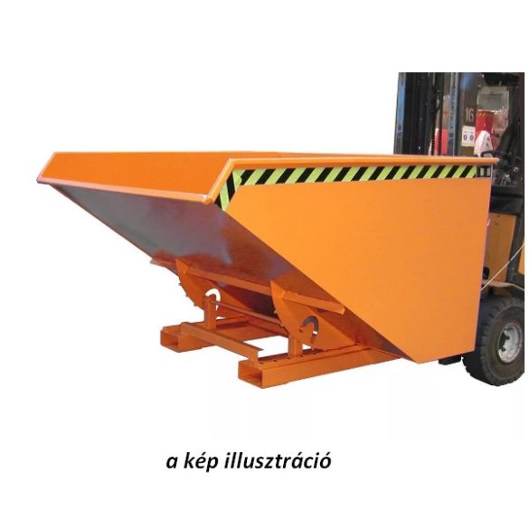 600 literes billenő konténer, 1500x1060x820/650 mm 