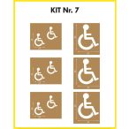 Jelölősablon - kültéri - KIT Nr. 7  (6 db/csomag)