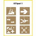 Jelölősablon - ipari - KIT Ipari 1 (6 db/csomag)