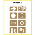 Jelölősablon - ipari - KIT Ipari 2 (8 db/csomag)