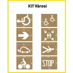 Jelölősablon - kültéri - KIT Városi  (8 db/csomag)