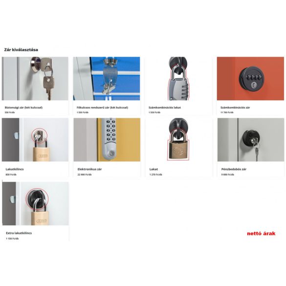 12 rekeszes értékmegörző szekrény 900x500x1850 mm ( BOX 3/12 )