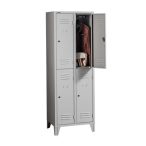 Rövidajtós öltözőszekrény 4 ajtós 600x500x1800 mm