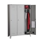 Válaszfalas öltözőszekrény 3 ajtós 1200x500x1800 mm