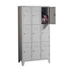 Kisrekeszes öltözőszekrény 9 ajtós 900x500x1800 mm