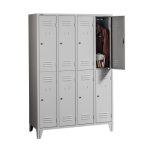 Rövidajtós öltözőszekrény 8 ajtós 1200x500x1800 mm