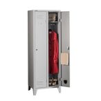 Hosszúajtós öltözőszekrény 2 ajtós 600x500x1800 mm