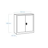 MB Nagyteherbírású szerszámszekrény 1 polccal (STRONG 1000/1000 B)