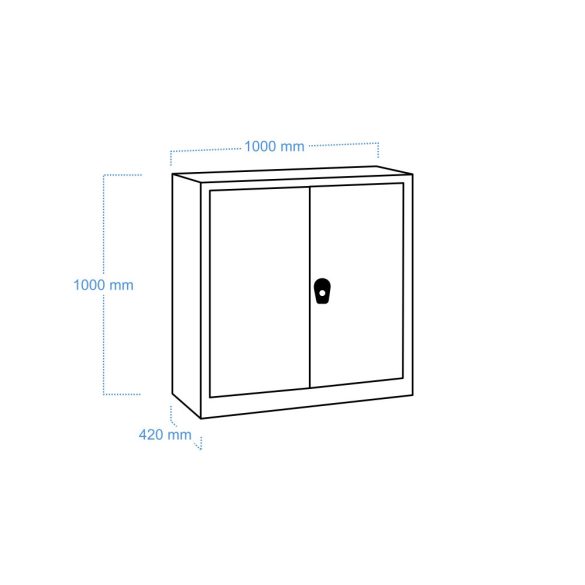 MB Nagyteherbírású szerszámszekrény 1 polccal (STRONG 1000/1000 B)