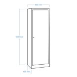 MB Tároló szekrény 600x400x1800 mm (LIGHT 1850/600 NEW)