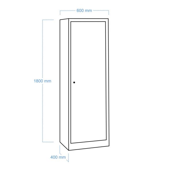MB Tároló szekrény 600x400x1800 mm (LIGHT 1850/600 NEW)