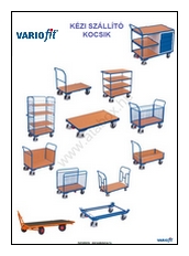 Variofit platós, polcos, asztal kézikocsik